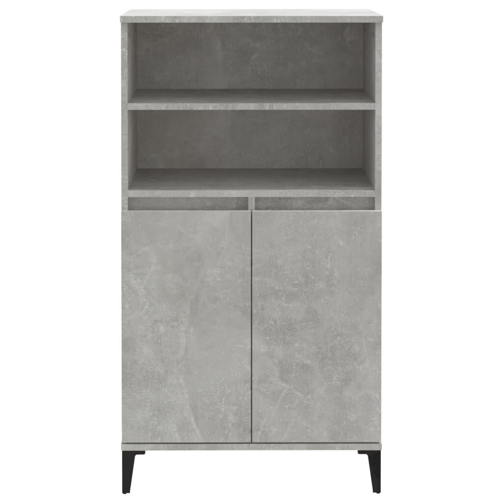 vidaXL Ντουλάπι Γκρι σκυροδέματος 60x36x110 εκ. από Επεξεργασμένο Ξύλο