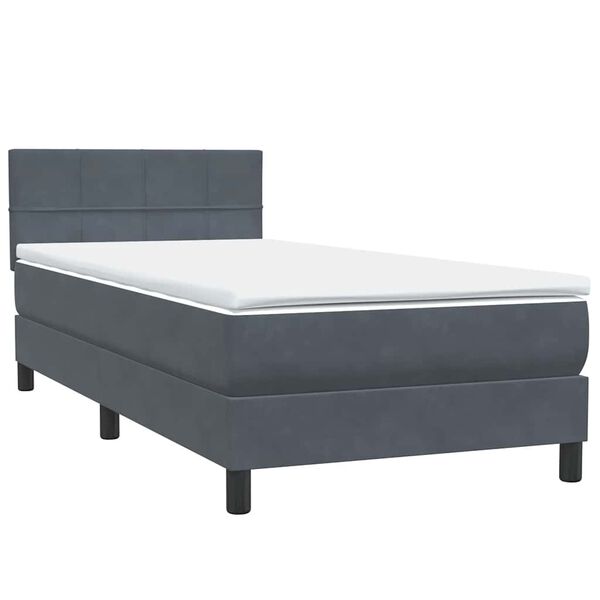 vidaXL Box Spring &Kappa;&rho;&epsilon;&beta;ά&tau;&iota; &mu;&epsilon; &sigma;&tau;&rho;ώ&mu;&alpha; &Sigma;&kappa;&omicron;ύ&rho;&omicron; &gamma;&kappa;&rho;&iota; 80x210 &epsilon;&kappa;. &Beta;&epsilon;&lambda;&omicron;ύ&delta;&iota;&nu;&omicron;