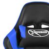 vidaXL Καρέκλα Gaming Περιστρεφόμενη Μπλε PVC