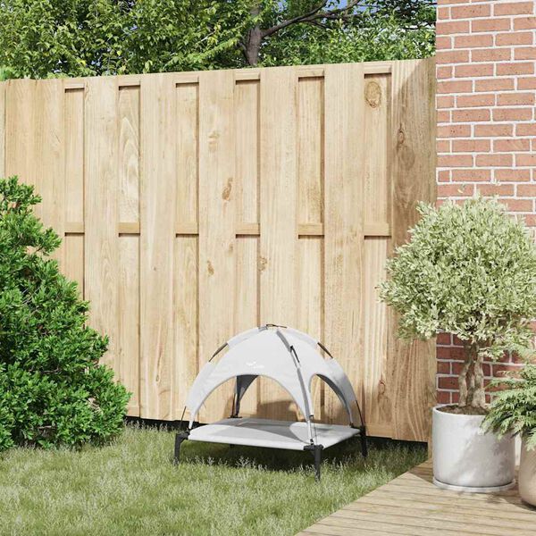 vidaXL Κρεβάτι Σκύλου Ασημί Γκρι s Ατσάλι