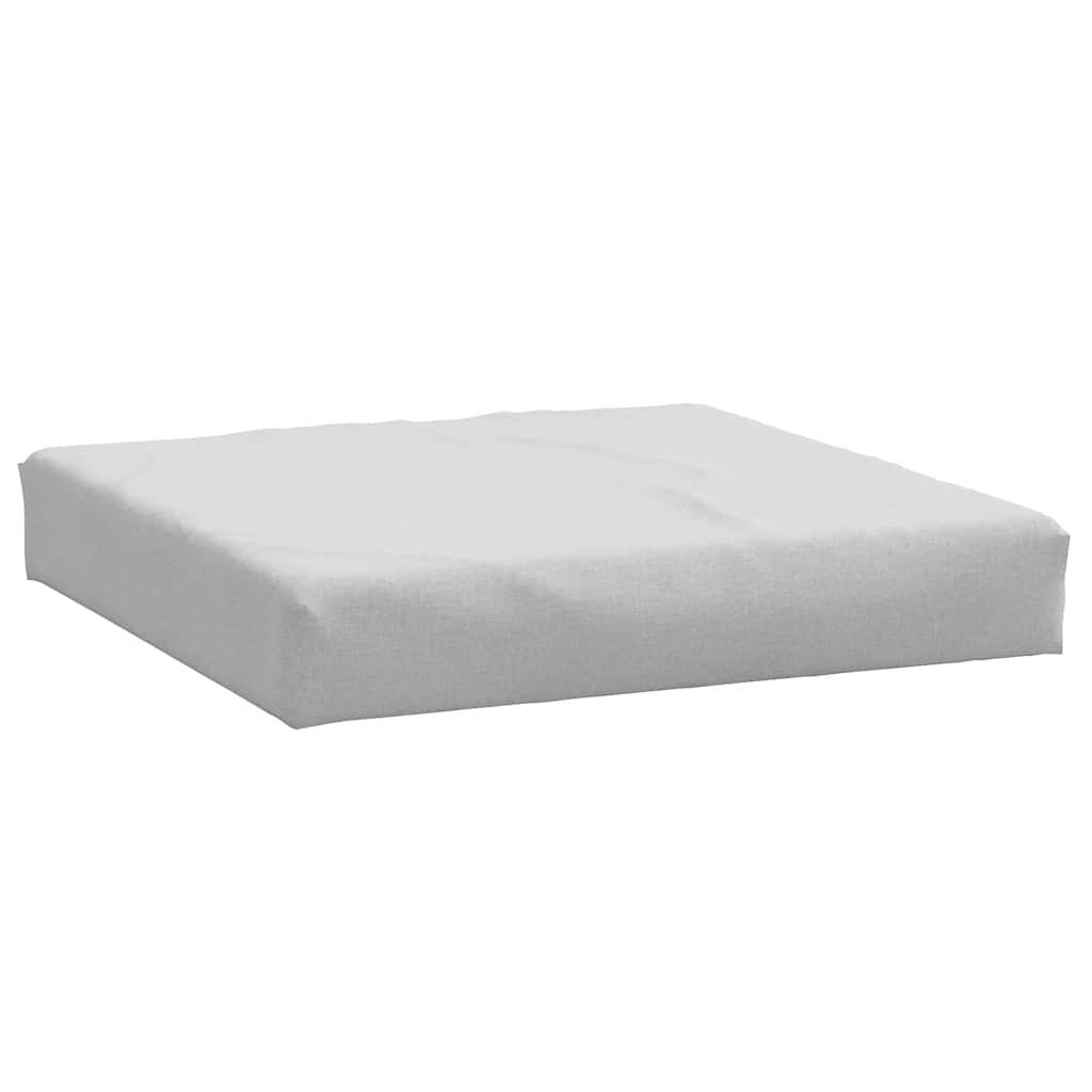 vidaXL Μαξιλάρι Παλέτας Ανοιχτό Γκρι 60x60x9,5 εκ. Ύφασμα