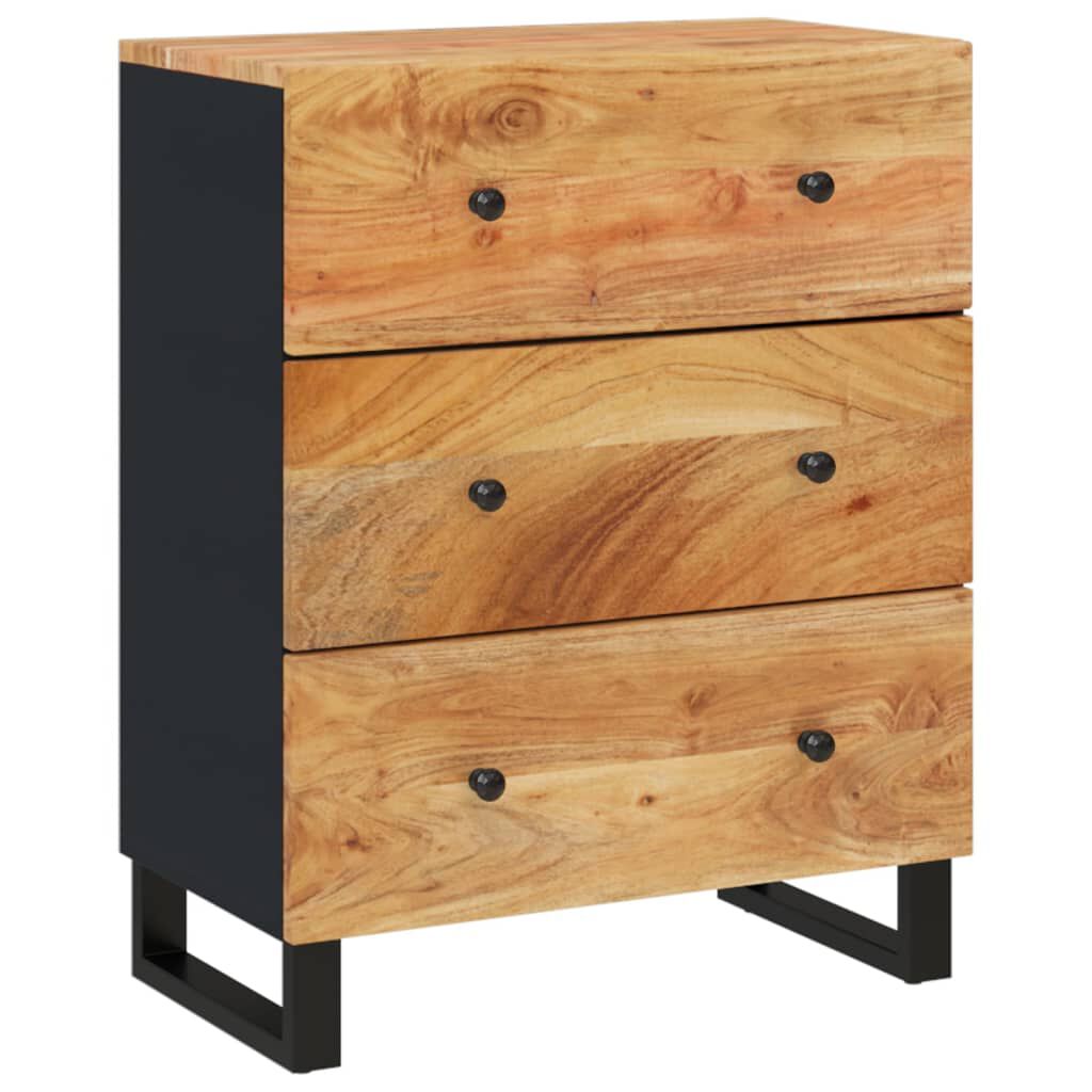vidaXL Ντουλάπια 2 Τεμ. 60 x 33 x 75 εκ. από Μασίφ Ξύλο Ακακίας