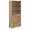 vidaXL Highboard &mu;&epsilon; &sigma;&upsilon;&rho;&tau;ά&rho;&iota; Artisan Oak 69,5 x 34 x 180 &epsilon;&kappa;.