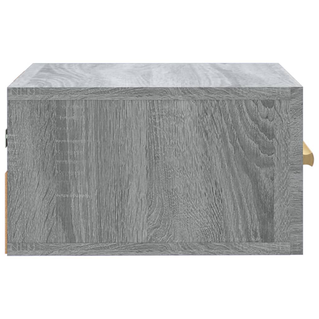 vidaXL Κομοδίνα Επιτοίχια Γκρι Sonoma 35 x 35 x 20 εκ.