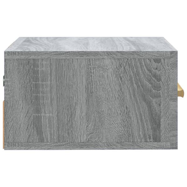 vidaXL Κομοδίνα Επιτοίχια Γκρι Sonoma 35 x 35 x 20 εκ.