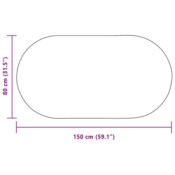 vidaXL Χαλί Καφέ PP