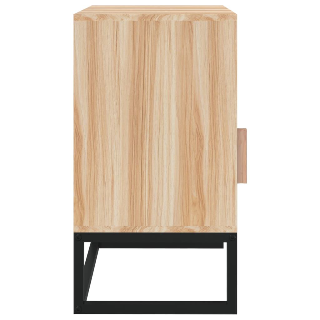 vidaXL Κομοδίνα 2 τεμ. 40x30x55,5 εκ Επεξεργασμένο Ξύλο & Σίδερο