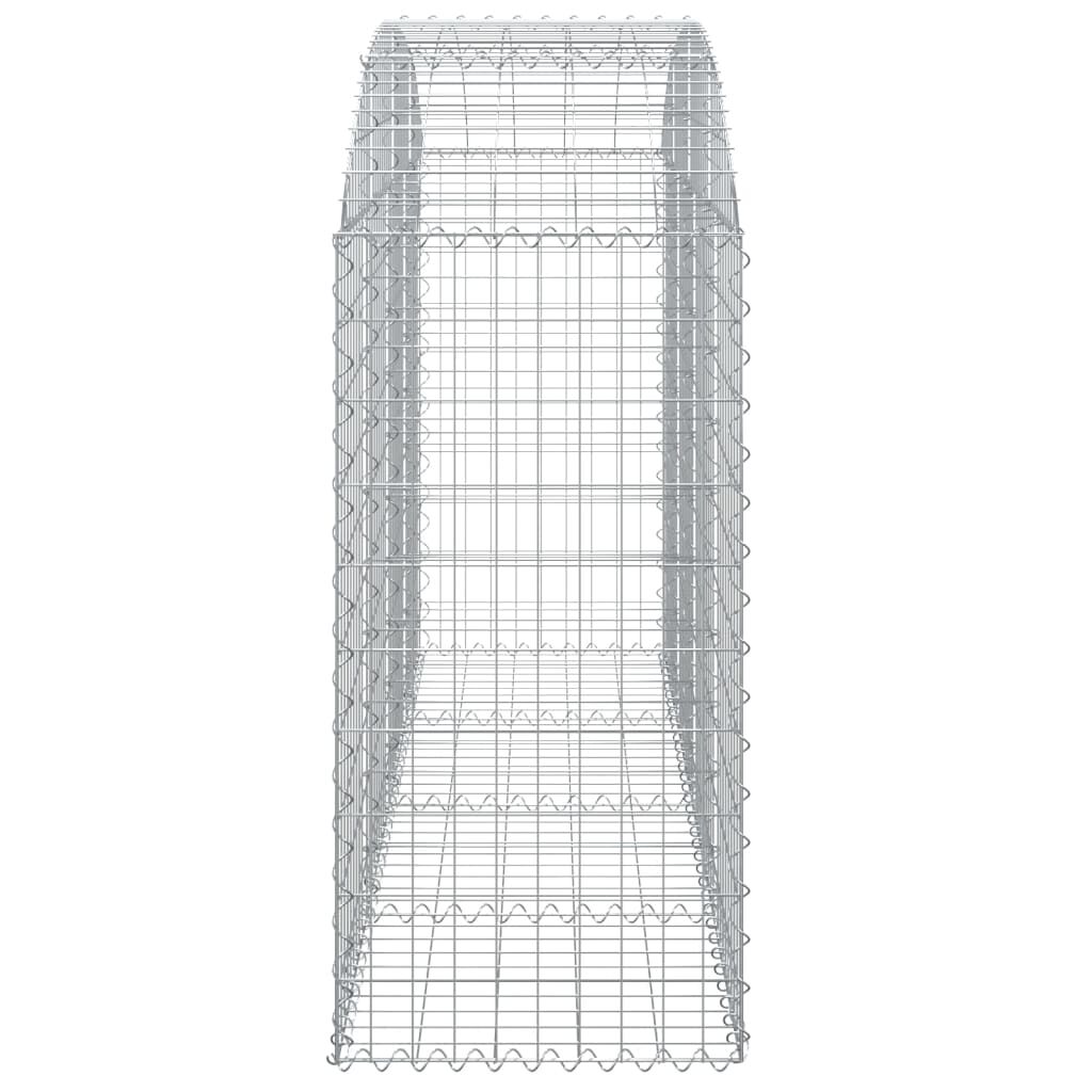 vidaXL Συρματοκιβώτιο Τοξωτό 200x50x100/120εκ. από Γαλβανισμένο Χάλυβα