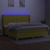 vidaXL &Kappa;&rho;&epsilon;&beta;ά&tau;&iota; Boxspring &mu;&epsilon; &Sigma;&tau;&rho;ώ&mu;&alpha; & LED &Pi;&rho;ά&sigma;&iota;&nu;&omicron; 200x200 &epsilon;&kappa; &Upsilon;&phi;&alpha;&sigma;&mu;ά&tau;&iota;&nu;&omicron;