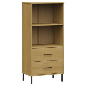 vidaXL &Beta;&iota;&beta;&lambda;&iota;&omicron;&theta;ή&kappa;&eta; OSLO &mu;&epsilon; 2 &Sigma;&upsilon;&rho;&tau;ά&rho;&iota;&alpha; &Kappa;&alpha;&phi;έ 60x35x128,5 &epsilon;&kappa;. &Mu;&alpha;&sigma;ί&phi; &Xi;ύ&lambda;&omicron;