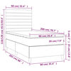 vidaXL &Kappa;&rho;&epsilon;&beta;ά&tau;&iota; Boxspring &mu;&epsilon; &Sigma;&tau;&rho;ώ&mu;&alpha; &Kappa;&rho;&epsilon;&mu; 90x200 &epsilon;&kappa;.&Upsilon;&phi;&alpha;&sigma;&mu;ά&tau;&iota;&nu;&omicron;
