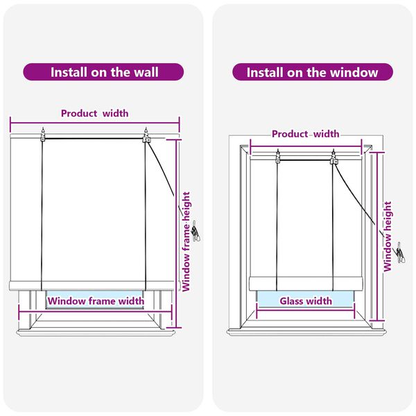vidaXL Ρολά και Σκίες Παραθύρων Κίτρινο 150 x 220 cm Μπαμπού