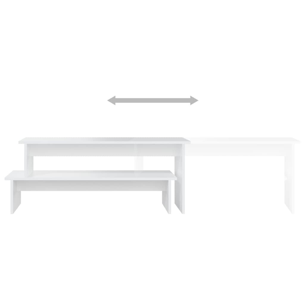 vidaXL Έπιπλο Τηλεόρασης Λευκό 180 x 30 x 43 εκ. από Επεξ. Ξύλο