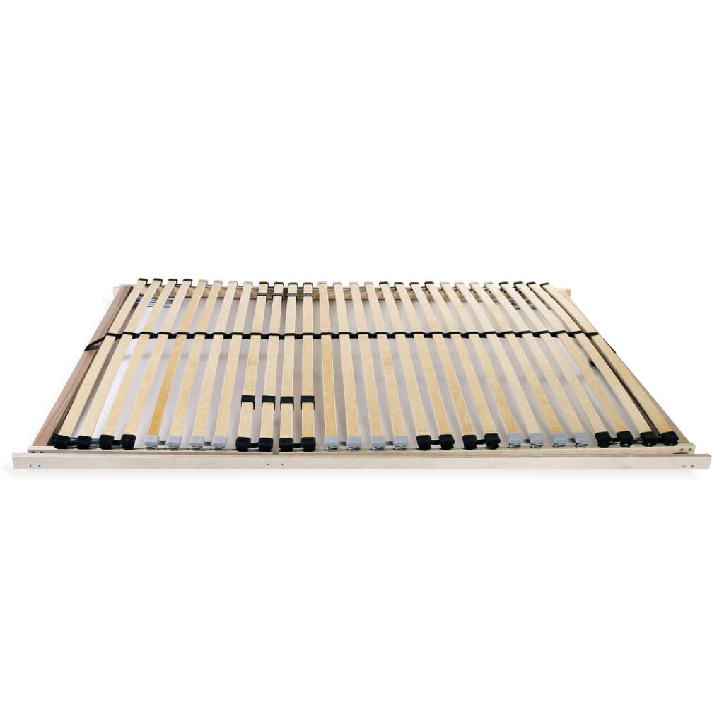 vidaXL Τελάρο Κρεβατιού με 28 Σανίδες & 7 Ζώνες 140 x 200 εκ.