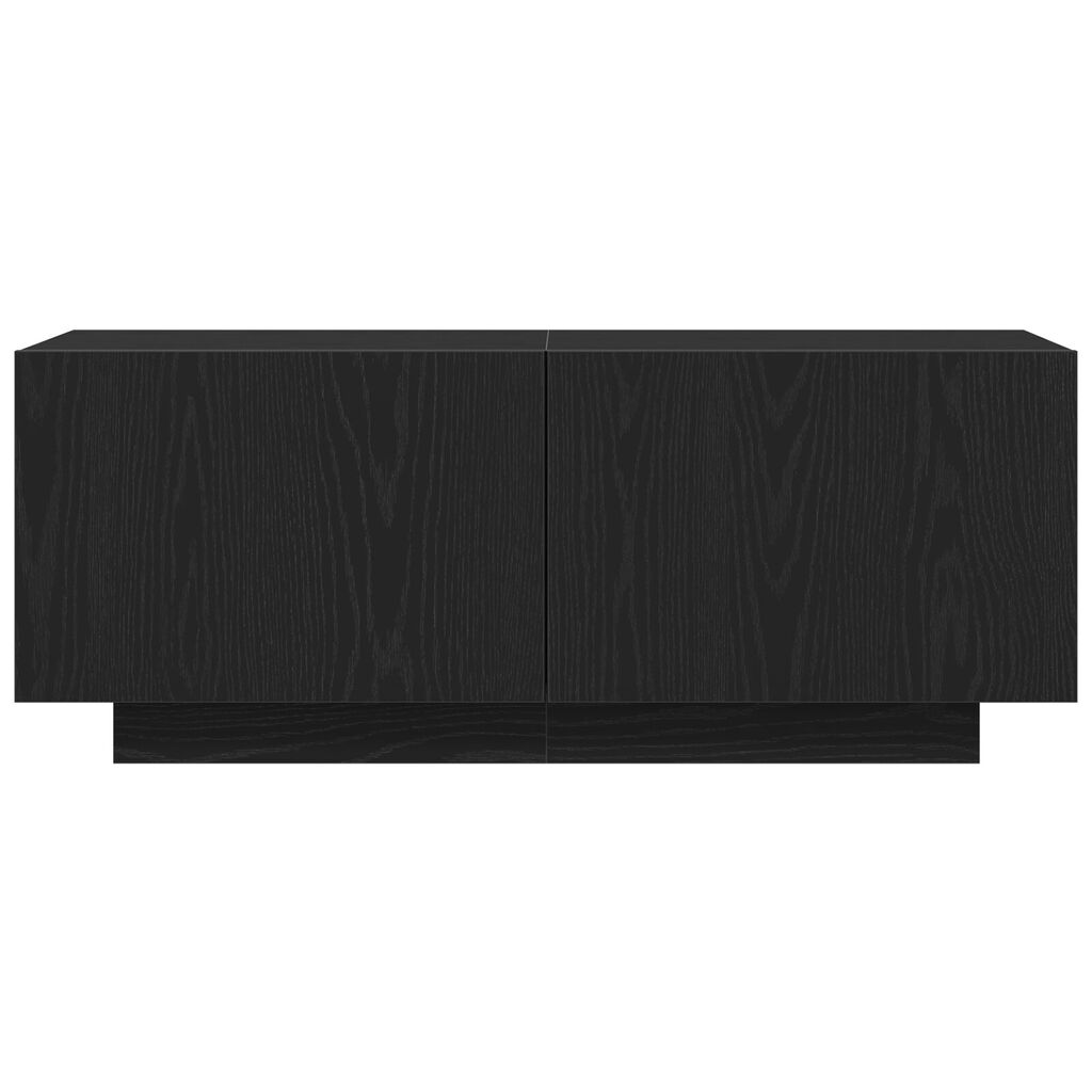 vidaXL Ντουλάπα τηλεόρασης Μαύρη Δρυς 100x35x40 εκ. από Ξύλο