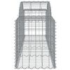vidaXL Συρματοκιβώτια Τοξωτά 6 τεμ. 200x50x60/80 εκ. Γαλβαν. Ατσάλι