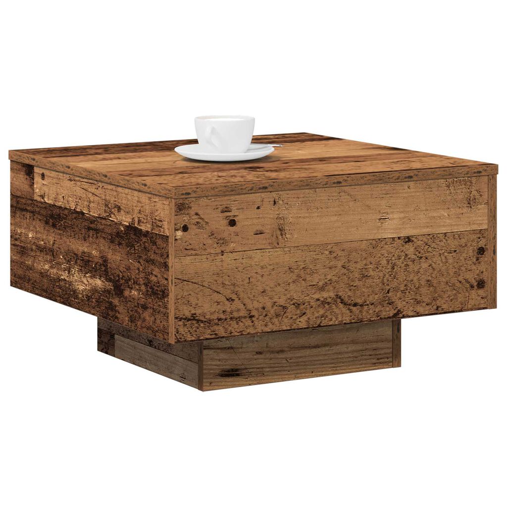 vidaXL Τραπεζάκι σαλονιού Παλαιό ξύλο 55 x 55 x 31 cm