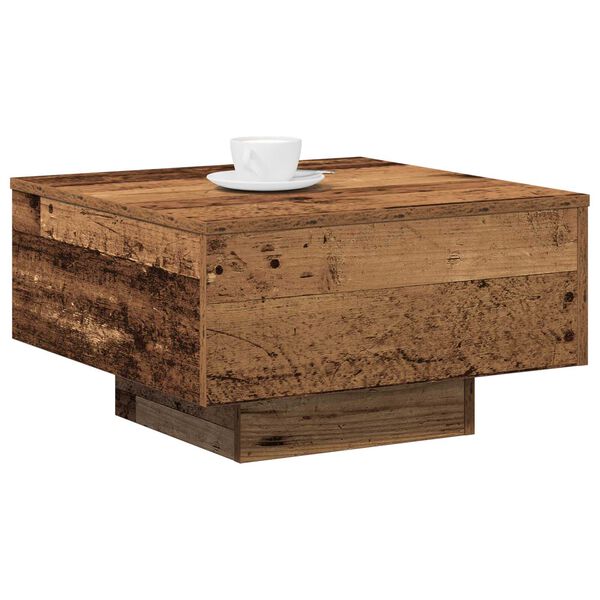 vidaXL Τραπεζάκι σαλονιού Παλαιό ξύλο 55 x 55 x 31 cm