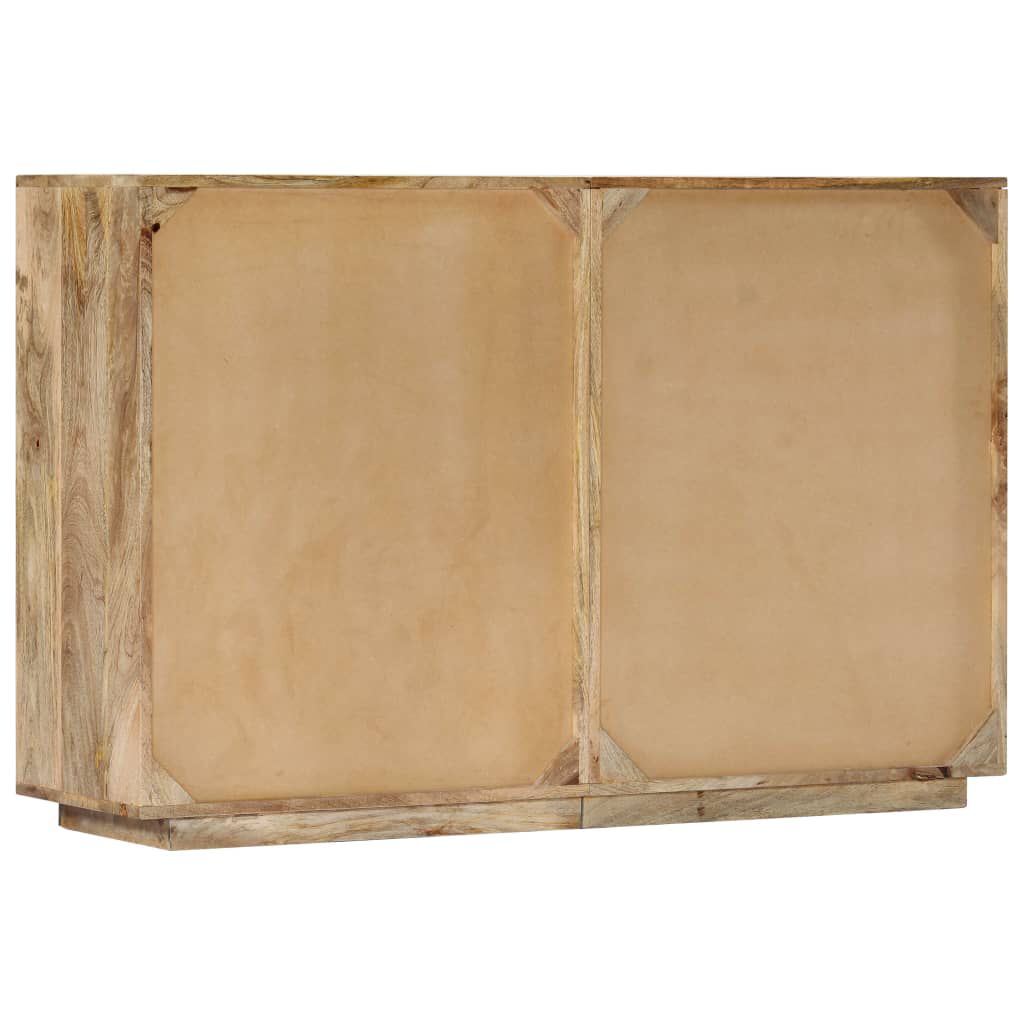 vidaXL Συρταριέρα με Σχέδιο Αλφάβητου 120x35x79 εκ. Μασίφ Ξύλο Μάνγκο