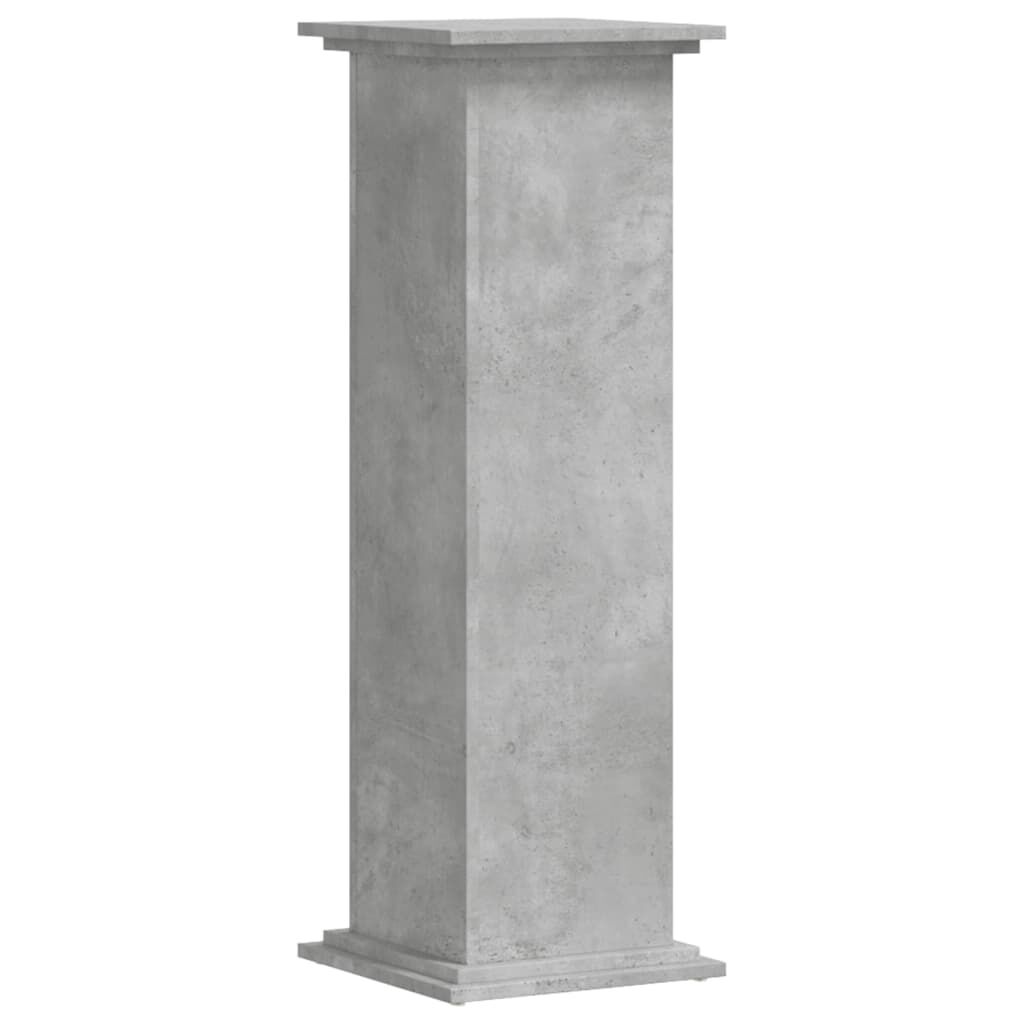 vidaXL Βάσεις Φυτών Γκρι Σκυρ. 33x33x100 εκ. Επεξεργασμένο Ξύλο