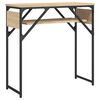 vidaXL Τραπέζι Κονσόλα με Ράφι Sonoma Δρυς 75x30x75 εκ. Επεξεργ. Ξύλο