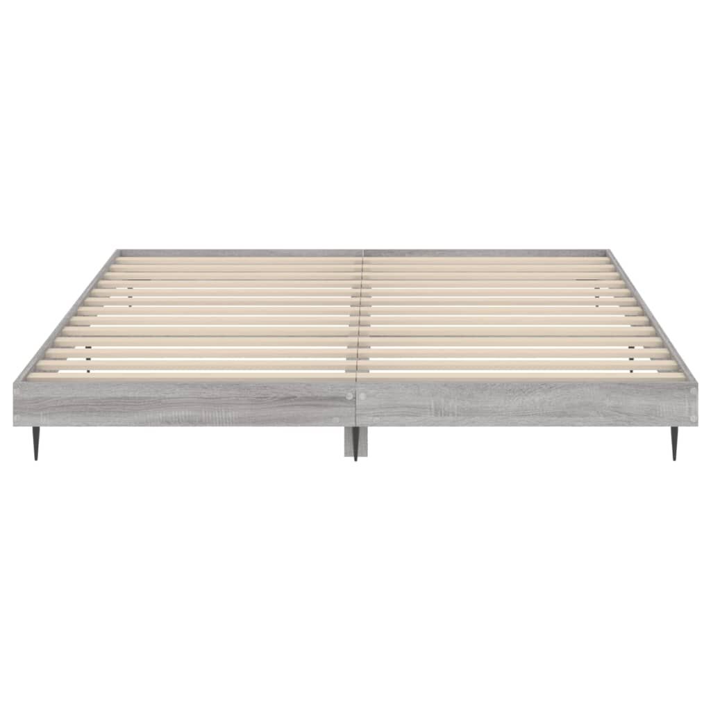 vidaXL Πλαίσιο Κρεβατιού Γκρι Sonoma 120x200 εκ. Επεξεργασμένο Ξύλο