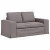 vidaXL &Kappa;&alpha;&nu;&alpha;&pi;έ&sigmaf; 120cm 2 pcs Taupe &Mu;έ&tau;&alpha;&lambda;&lambda;&omicron;