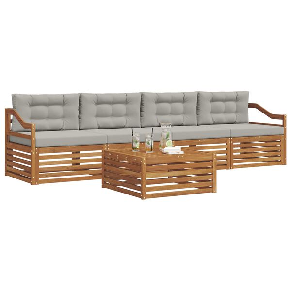 vidaXL &Sigma;&epsilon;&iota;&rho;ά &Kappa;&alpha;&nu;&alpha;&pi;έ &Epsilon;&xi;&omega;&tau;&epsilon;&rho;&iota;&kappa;&omicron;ύ 5 pcs &Phi;&upsilon;&sigma;&iota;&kappa;ό &kappa;&alpha;&iota; &Alpha;&nu;&omicron;&iota;&chi;&tau;ό &Gamma;&kappa;&rho;&iota;