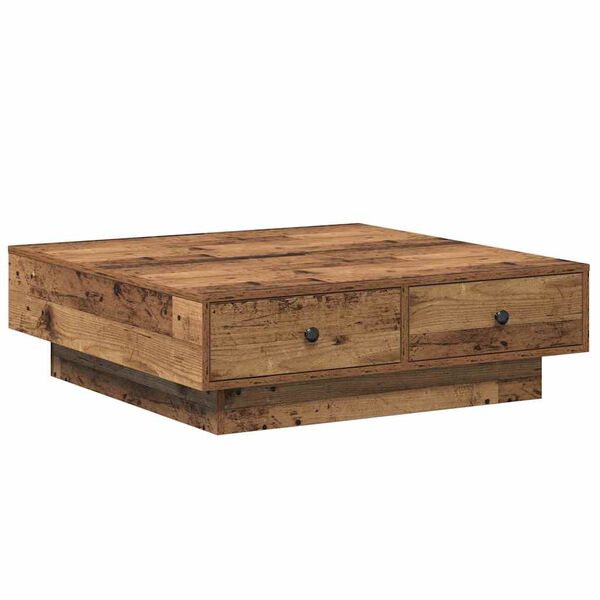 vidaXL Τραπεζάκι σαλονιού Παλαιό ξύλο 90 x 90 x 28 cm