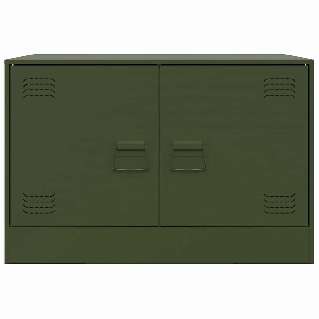 vidaXL Έπιπλο Τηλεόρασης Πράσινο Λαδί 67x39x44 εκ. από Ατσάλι