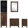vidaXL Σετ Επίπλων Μπάνιου με συρτάρι 4 pcs Λευκό 38 x 33 x 160 εκ.