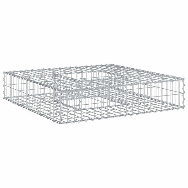 vidaXL &Alpha;&nu;&alpha;&sigma;&eta;&kappa;&omega;&mu;έ&nu;&omicron; &kappa;&rho;&epsilon;&beta;ά&tau;&iota; gabion &Alpha;&sigma;&eta;&mu;ί 100 x 100 x 20 cm
