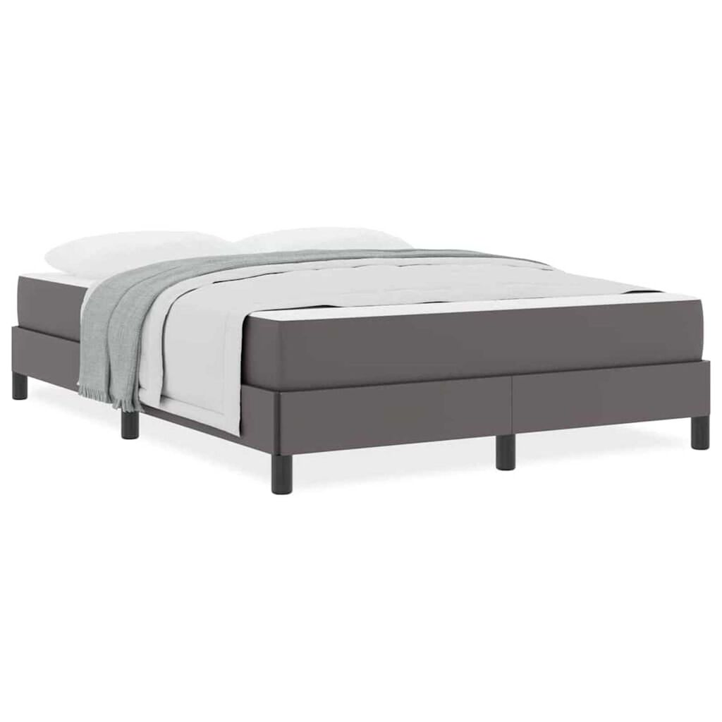 vidaXL Κρεβάτι Άλλο Γκρι 160 x 200 cm Τεχνητό δέρμα
