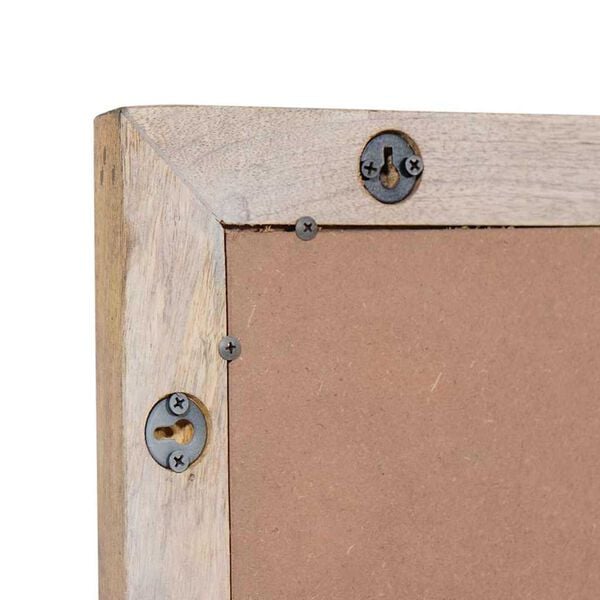vidaXL Καθρέφτης με καθρέφτη Λευκό 57 x 70 x 3 εκ Μασίφ ξύλο μάνγκο