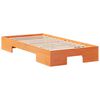vidaXL Κρεβάτι δαπέδου Καφέ 90 x 190 cm Μασίφ ξύλο πεύκου