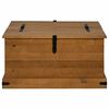 vidaXL Σεντούκι αποθήκευσης HALDEN 91x91x47 cm Ξύλο μασίφ πεύκο