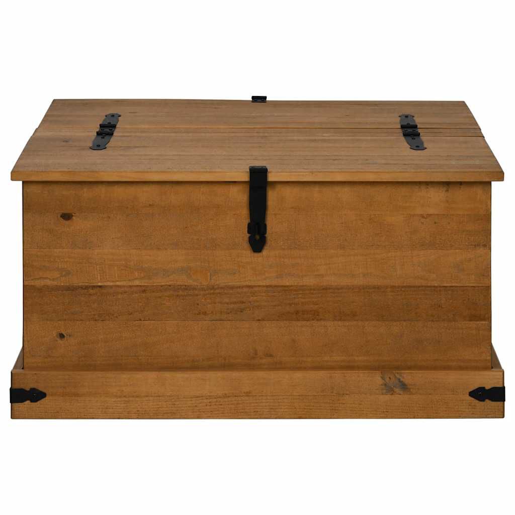 vidaXL Σεντούκι αποθήκευσης HALDEN 91x91x47 cm Ξύλο μασίφ πεύκο