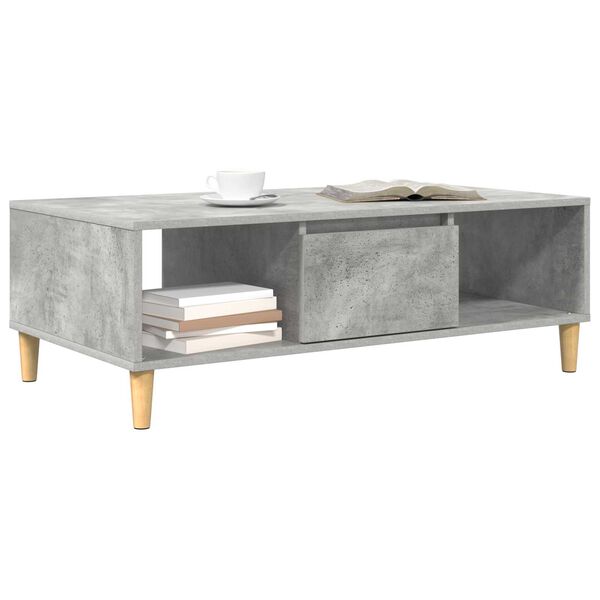 vidaXL Γκρι σκυροδέματος 103.5 x 60 x 35 εκ Επεξεργασμένο ξύλο