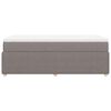 vidaXL &Kappa;&rho;&epsilon;&beta;ά&tau;&iota; Boxspring &mu;&epsilon; &Sigma;&tau;&rho;ώ&mu;&alpha; Taupe 100 x 200 &epsilon;&kappa;. &Upsilon;&phi;&alpha;&sigma;&mu;ά&tau;&iota;&nu;&omicron;