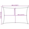 vidaXL Πανί Σκίασης Taupe 5 x 6 μ. από HDPE 160 γρ./μ²