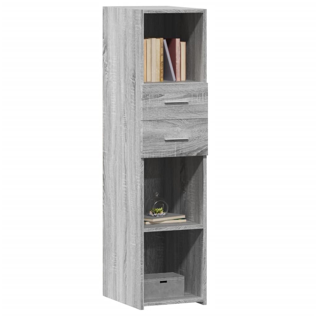 vidaXL Ντουλάπι Γκρι Sonoma 30x42,5x124 εκ. από Επεξεργασμένο Ξύλο