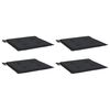 vidaXL Μαξιλάρια Καρέκλας Κήπου 4 τεμ. Μαύρα 40x40x4 εκ. Υφασμάτινα