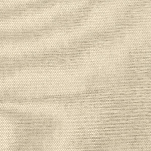 vidaXL Κρεβάτι Boxspring με Στρώμα Κρεμ 120x200 εκ. Υφασμάτινο