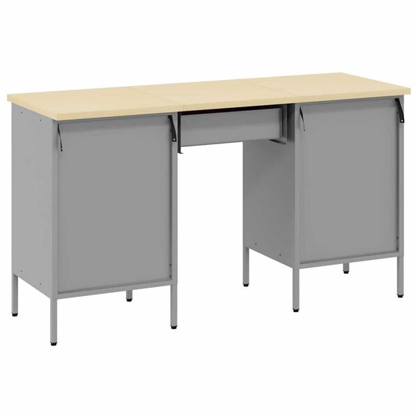 vidaXL Ντουλάπα Εργασίας με συρτάρι 3 pcs Κόκκινο 150 x 55 x 85 εκ