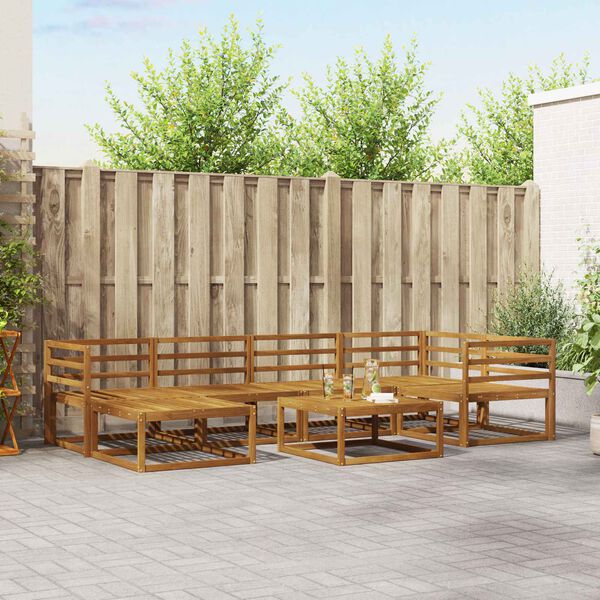 vidaXL &Sigma;&epsilon;&iota;&rho;ά &Kappa;&alpha;&nu;&alpha;&pi;έ &Epsilon;&xi;&omega;&tau;&epsilon;&rho;&iota;&kappa;&omicron;ύ 7 pcs &Phi;&upsilon;&sigma;&iota;&kappa;ό &Sigma;&tau;&epsilon;&rho;&epsilon;ό &Xi;ύ&lambda;&omicron; &Alpha;&kappa;&alpha;&kappa;ί&alpha;&sigmaf;