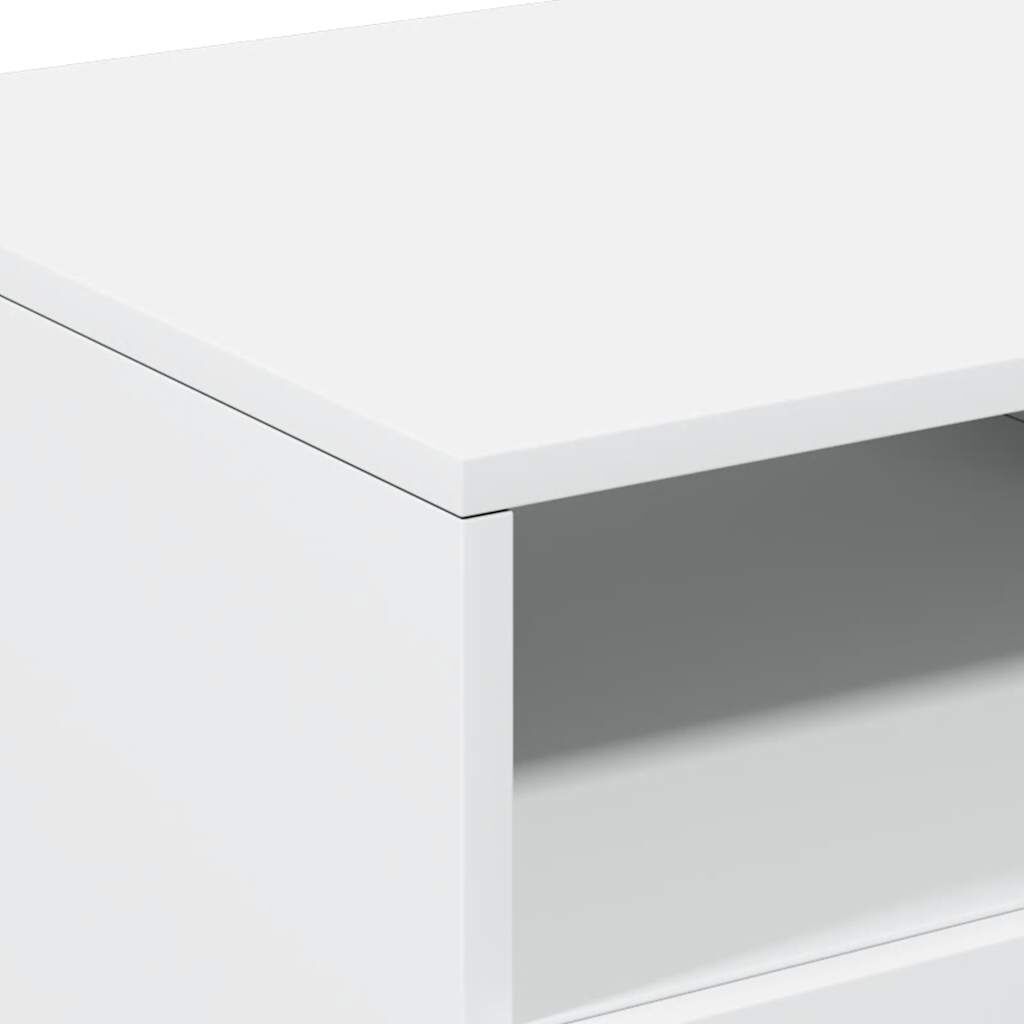 vidaXL Τραπεζάκι Σαλονιού με Φώτα LED Λευκό 90x49x40 εκ.