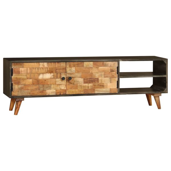 vidaXL Έπιπλο Τηλεόρασης 140 x 30 x 45 εκ. από Μασίφ Ξύλο Μάνγκο