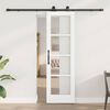 vidaXL Συρόμενη Πόρτα ORKDAL Λευκό 61 x 198.5 εκ. Ξύλο και μέταλλο