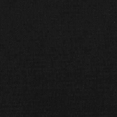 vidaXL Πλαίσιο Κρεβατιού με Κεφαλάρι Μαύρο 140x190 εκ.Υφασμάτινο