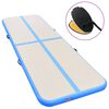 vidaXL Στρώμα Ενόργανης Φουσκωτό Μπλε 400 x 100 x 10 εκ. PVC με Τρόμπα